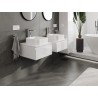 Mexen Orio bathroom cabinet under-sink 50 cm with countertop, 1 drawer, white gloss - 91A10-05023-1-BFC00