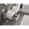Mexen Orio mueble de baño bajo lavabo 50 cm con encimera, 1 cajón, blanco brillante - 91A10-05023-1-BFC00