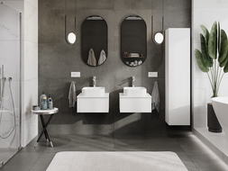 Mexen Orio armoire de salle de bain sous-vasque 50 cm avec plateau, 1 tiroir, blanc mat - 91A10-05023-1-BFC01