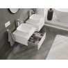 Mexen Orio 50 cm Under-Sink Bathroom Cabinet with Countertop, 1 Drawer, Matte White - 91A10-05023-1-BFC01