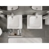 Mexen Orio gabinete de baño para lavabo de 50 cm con encimera, 1 cajón, blanco mate - 91A10-05023-1-BFC01