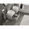 Mexen Orio 50 cm Bathroom Cabinet with Countertop, 1 Drawer, Grey Matte - 91A10-05023-1-BFC62