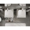 Mexen Orio szafka łazienkowa podumywalkowa 50 cm z blatem, 1 szuflada,  szara mat - 91A10-05023-1-BFC62