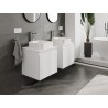 Mexen Orio mobile da bagno sottolavello 50 cm con piano, 1 cassetto, bianco opaco - 91A10-05047-1-BFC01