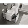 Mexen Orio mueble de baño para lavabo de 50 cm con encimera, 1 cajón, blanco mate - 91A10-05047-1-BFC01
