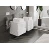 Mexen Orio mobile bagno sotto lavabo 50 cm con piano, 2 cassetti, bianco lucido - 91A10-05047-2-BFFC00