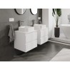 Mexen Orio meuble de salle de bain sous-lavabo 50 cm avec plateau, 2 tiroirs, blanc mat - 91A10-05047-2-BFFC01