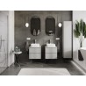 Mexen Orio armario de baño bajo lavabo 50 cm con encimera, 2 cajones, gris mate - 91A10-05047-2-BFFC62