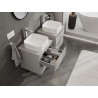 Mexen Orio armario de baño bajo lavabo 50 cm con encimera, 2 cajones, gris mate - 91A10-05047-2-BFFC62