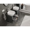 Mexen Orio mobiletto da bagno sottolavabo 50 cm con piano, 2 cassetti, grafite opaco - 91A10-05047-2-BFFC66
