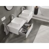 Mexen Orio gabinete de baño bajo el lavabo 60 cm con encimera, 1 cajón, blanco brillo - 91A10-06023-1-BFC00