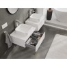 Mexen Orio gabinete de baño para lavabo de 60 cm con encimera, 1 cajón, blanco mate - 91A10-06023-1-BFC01