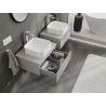 Mexen Orio gabinete de baño bajo lavabo 60 cm con encimera, 1 cajón, gris mate - 91A10-06023-1-BFC62