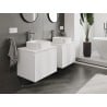 Mexen Orio gabinete de baño debajo del lavabo de 60 cm con encimera, 1 cajón, blanco mate - 91A10-06047-1-BFC01