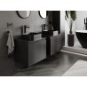 Mexen Orio mobile bagno sottolavabo 60 cm con piano, 1 cassetto, nero opaco - 91A10-06047-1-BFC71