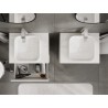 Mexen Orio armario de baño para lavabo de 60 cm con encimera, 2 cajones, blanco brillante - 91A10-06047-2-BFFC00