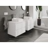 Mexen Orio mueble de baño bajo lavabo 60 cm con encimera, 2 cajones, blanco mate - 91A10-06047-2-BFFC01