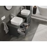 Mexen Orio mobiletto da bagno per lavabo 60 cm con piano, 2 cassetti, grafite opaco - 91A10-06047-2-BFFC66