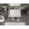 Mexen Orio vannitoakapp valamu alla 70 cm lauaga, 1 sahtel, hall matt - 91A10-07023-1-BFC62