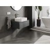 Mexen Orio szafka łazienkowa podumywalkowa 70 cm z blatem, 1 szuflada, grafit mat - 91A10-07023-1-BFC66