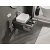 Mexen Orio szafka łazienkowa podumywalkowa 70 cm z blatem, 1 szuflada, grafit mat - 91A10-07023-1-BFC66