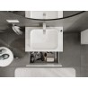 Mexen Orio armadietto da bagno sotto-lavabo 70 cm con piano, 1 cassetto, bianco lucido - 91A10-07047-1-BFC00