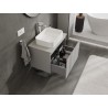 Mexen Orio kupaonski ormarić 70 cm s pločom, 1 ladica, siva mat - 91A10-07047-1-BFC62
