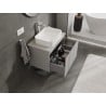 Mexen Orio szafka łazienkowa podumywalkowa 70 cm z blatem, 1 szuflada, szara mat - 91A10-07047-1-BFC62