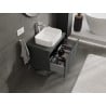 Mexen Orio szafka łazienkowa podumywalkowa 70 cm z blatem, 1 szuflada, grafit mat - 91A10-07047-1-BFC66