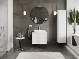 Mexen Orio meuble de salle de bains sous-lavabo 70 cm avec plateau, 2 tiroirs, blanc mat - 91A10-07047-2-BFFC01