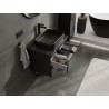 Mexen Orio mobile bagno sottolavabo 70 cm con piano, 2 cassetti, nero opaco - 91A10-07047-2-BFFC71