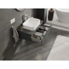 Mexen Orio szafka łazienkowa podumywalkowa 80 cm z blatem, 1 szuflada, grafit mat - 91A10-08023-1-BFC66