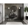 Mexen Orio mobile da bagno sotto-lavabo 80 cm con piano, 1 cassetto, nero opaco - 91A10-08023-1-BFC71