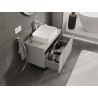 Mexen Orio armario de baño bajo lavabo de 80 cm con encimera, 1 cajón, gris mate - 91A10-08047-1-BFC62