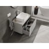 Mexen Orio szafka łazienkowa podumywalkowa 80 cm z blatem, 1 szuflada, szara mat - 91A10-08047-1-BFC62