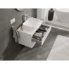 Mexen Orio szafka łazienkowa podumywalkowa 80 cm z blatem, 2 szuflady, biała połysk - 91A10-08047-2-BFFC00