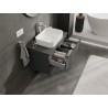 Mexen Orio szafka łazienkowa podumywalkowa 80 cm z blatem, 2 szuflady, grafit mat - 91A10-08047-2-BFFC66