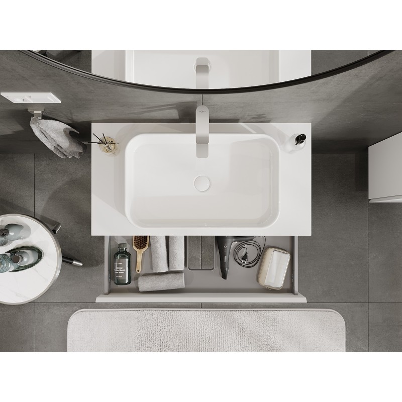 Mexen Orio mobile lavabo 90 cm con piano, 1 cassetto, bianco opaco - 91A10-09023-1-BFC01