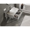 Mexen Orio ormarić za kupaonicu ispod umivaonika 90 cm s pločom, 1 ladica, siva mat - 91A10-09023-1-BFC62