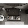 Mexen Orio gabinete de baño bajo lavabo de 90 cm con encimera, 1 cajón, negro brillante - 91A10-09023-1-BFC70