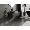 Mexen Orio meuble de salle de bain sous lavabo 90 cm avec plateau, 1 tiroir, noir mat - 91A10-09023-1-BFC71