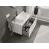 Mexen Orio szafka łazienkowa podumywalkowa 90 cm z blatem, 1 szuflada, biała połysk - 91A10-09047-1-BFC00
