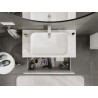 Mexen Orio mobile da bagno sottolavabo 90 cm con piano, 1 cassetto, bianco lucido - 91A10-09047-1-BFC00