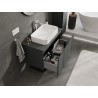 Mexen Orio szafka łazienkowa podumywalkowa 90 cm z blatem, 1 szuflada, grafit mat - 91A10-09047-1-BFC66