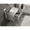 Mexen Orio szafka łazienkowa podumywalkowa 90 cm z blatem, 2 szuflady, szara mat - 91A10-09047-2-BFFC62