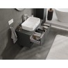 Mexen Orio szafka łazienkowa podumywalkowa 90 cm z blatem, 2 szuflady, grafit mat - 91A10-09047-2-BFFC66