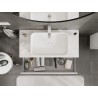 Mexen Orio armadietto da bagno sottolavabo 100 cm con piano, 1 cassetto, bianco lucido - 91A10-10023-1-BFC00