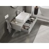 Mexen Orio mobile da bagno sospeso 100 cm con piano, 1 cassetto, grigio opaco - 91A10-10023-1-BFC62