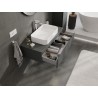 Mexen Orio szafka łazienkowa podumywalkowa 100 cm z blatem, 1 szuflada, grafit mat - 91A10-10023-1-BFC66