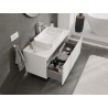 Mexen Orio mobile da bagno sotto il lavabo 100 cm con piano, 1 cassetto, bianco opaco - 91A10-10047-1-BFC01